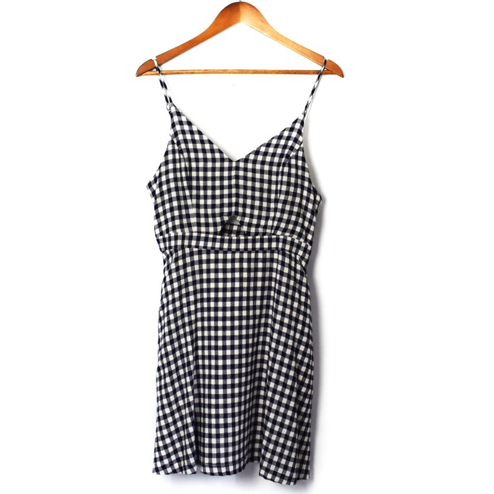 Altar'd State Elias Gingham Plaid Dress w/ Pockets - Picture 2 of 15
